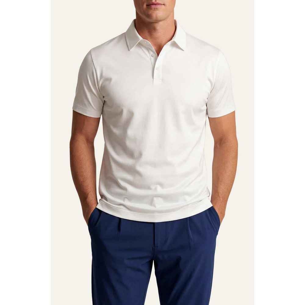 Calvin Klein Men's M White Classic Polo Shirt 100% Cotton
